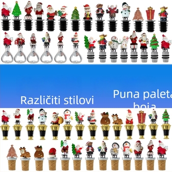 Čep za bocu od smole s motivom golfske lopte i nogometa za vino i whisky