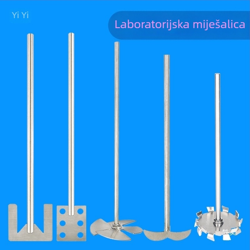 Laboratorijske sidrene lopatice od nehrđajućeg čelika, zupčani disk za disperziju, lopatice u obliku planine, plosnata šipka za glavu miješanja
