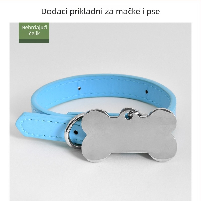 Vanjske potrepštine za kućne ljubimce: prilagodljive identifikacijske pločice u obliku kosti za ovratnike