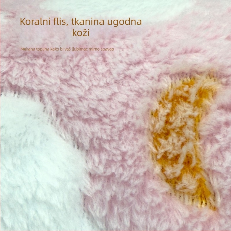 Zatvoreni hamster dom od pamuka, ovalni oblik, topla zimska kućica