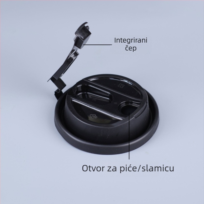 Jednokratni poklopac za šalice, promjera 90/80 mm; univerzalni poklopac za kavu i mliječni čaj; pogodan za dostavu; prehrambena kvaliteta; izrađeno injekcijskim oblikovanjem