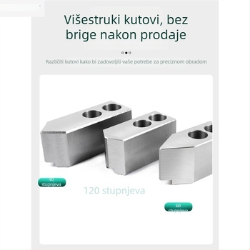 Hidraulički mekani čeljustni sklop s tri čeljusti za male dijelove, promjer 6/8/10 inča, stražnje učvršćivanje