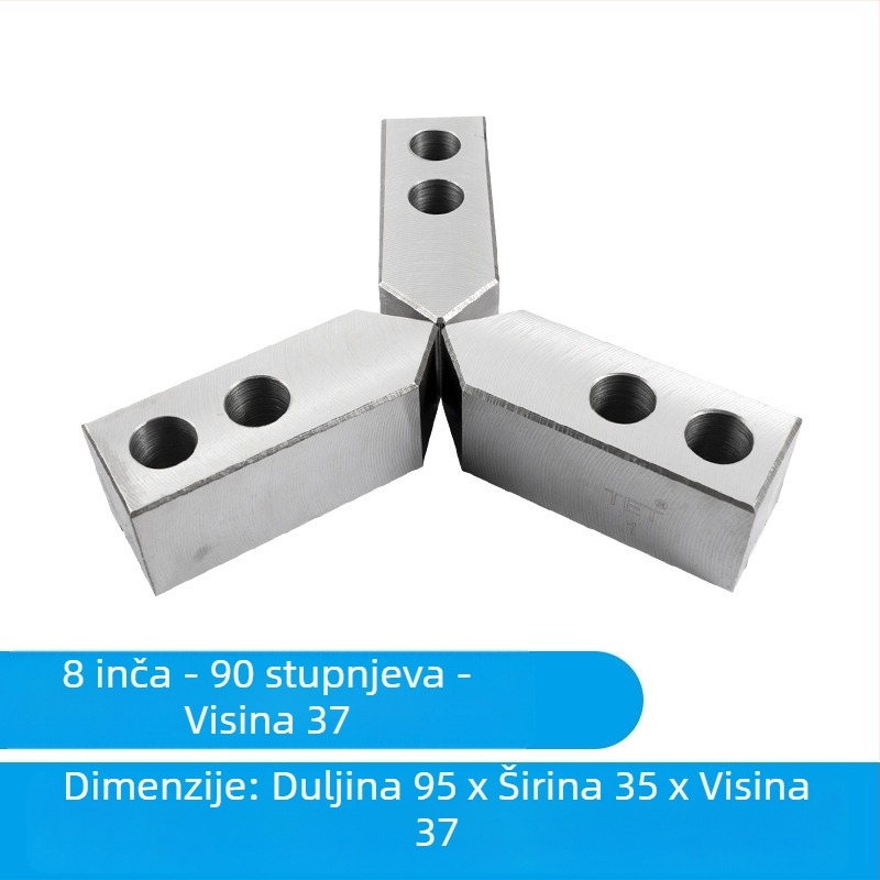 Hidraulički mekani čeljustni sklop s tri čeljusti za male dijelove, promjer 6/8/10 inča, stražnje učvršćivanje