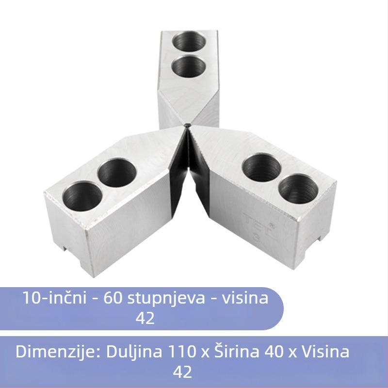 Hidraulički mekani čeljustni sklop s tri čeljusti za male dijelove, promjer 6/8/10 inča, stražnje učvršćivanje