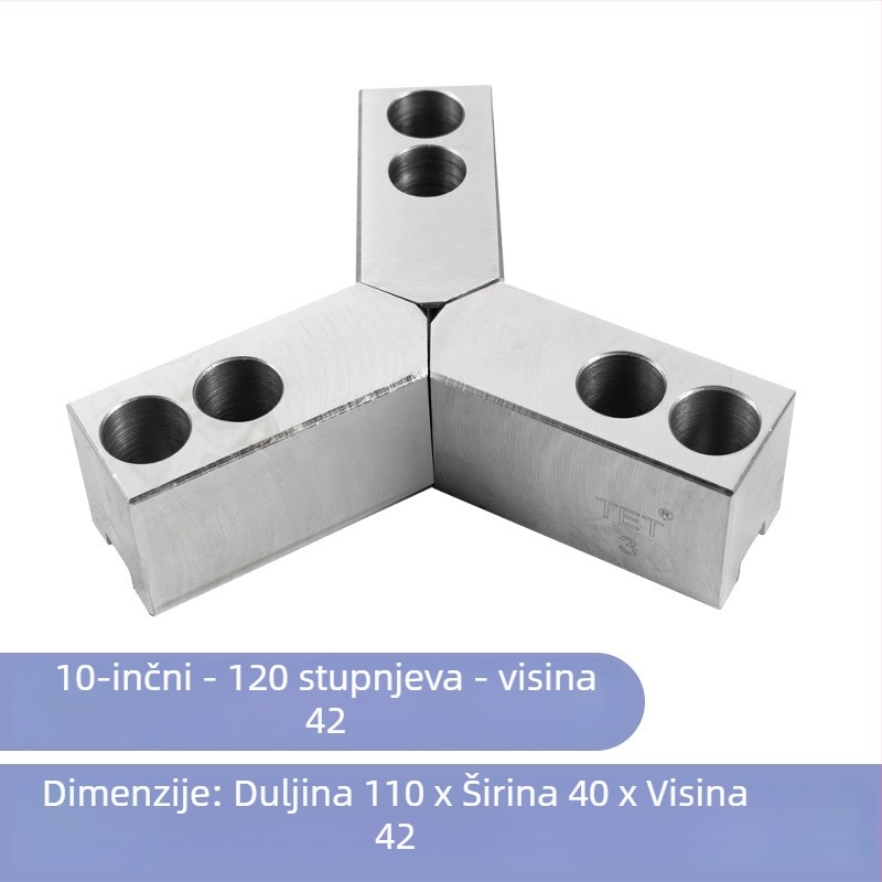 Hidraulički mekani čeljustni sklop s tri čeljusti za male dijelove, promjer 6/8/10 inča, stražnje učvršćivanje
