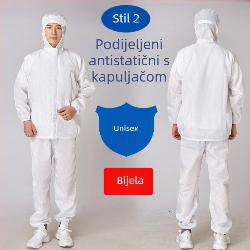 Dvodijelno radno odijelo otporno na prašinu i antistatičko za muškarce – gornji dio i donji dio