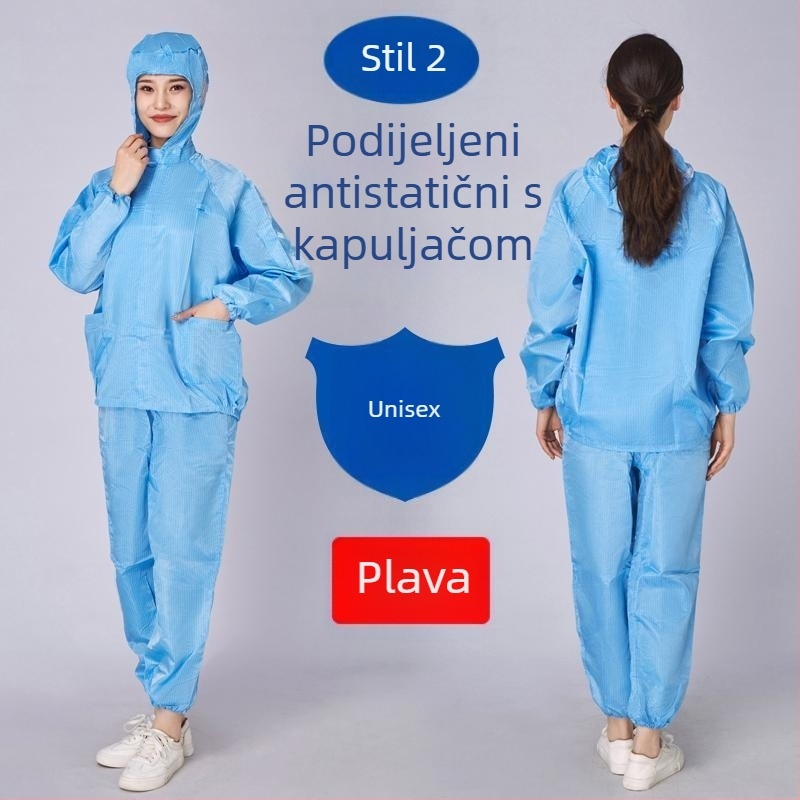 Dvodijelno radno odijelo otporno na prašinu i antistatičko za muškarce – gornji dio i donji dio