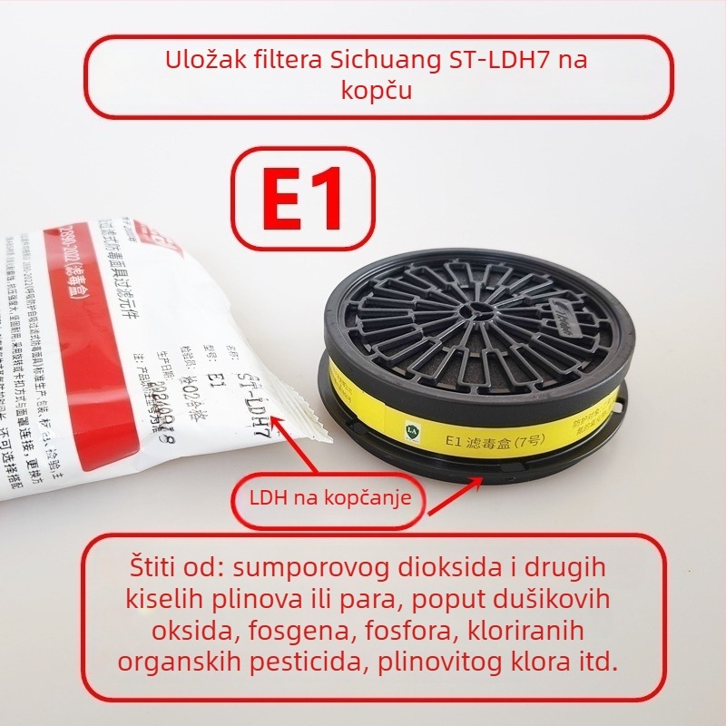 Si Chuang ST-LDH/Y3/47 rotirajuća kutija filter s aktivnim ugljenom za organske plinove, amonijak, kiseline i paru