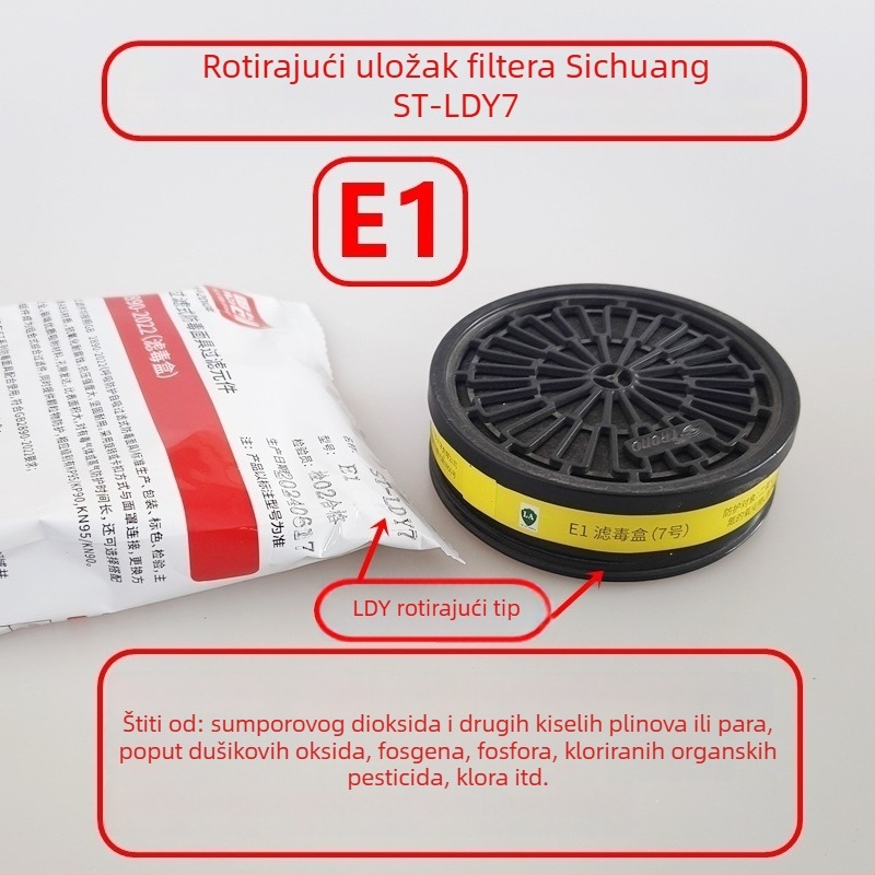 Si Chuang ST-LDH/Y3/47 rotirajuća kutija filter s aktivnim ugljenom za organske plinove, amonijak, kiseline i paru