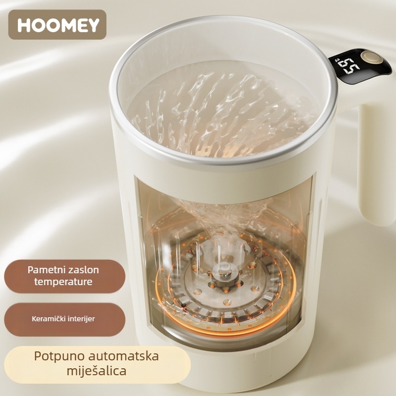 Automatska šalica-termos s keramičkim premazom unutarnjeg spremnika, 350 ml, 316 nehrđajućeg čelika, prikaz temperature, dvostepena regulacija, šalica za kavu u uredu