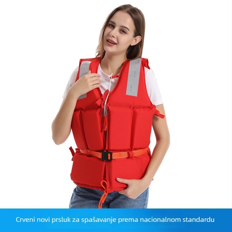 Vesta za spašavanje za odrasle, XL debeli model, za plovila, ribolov i plivanje