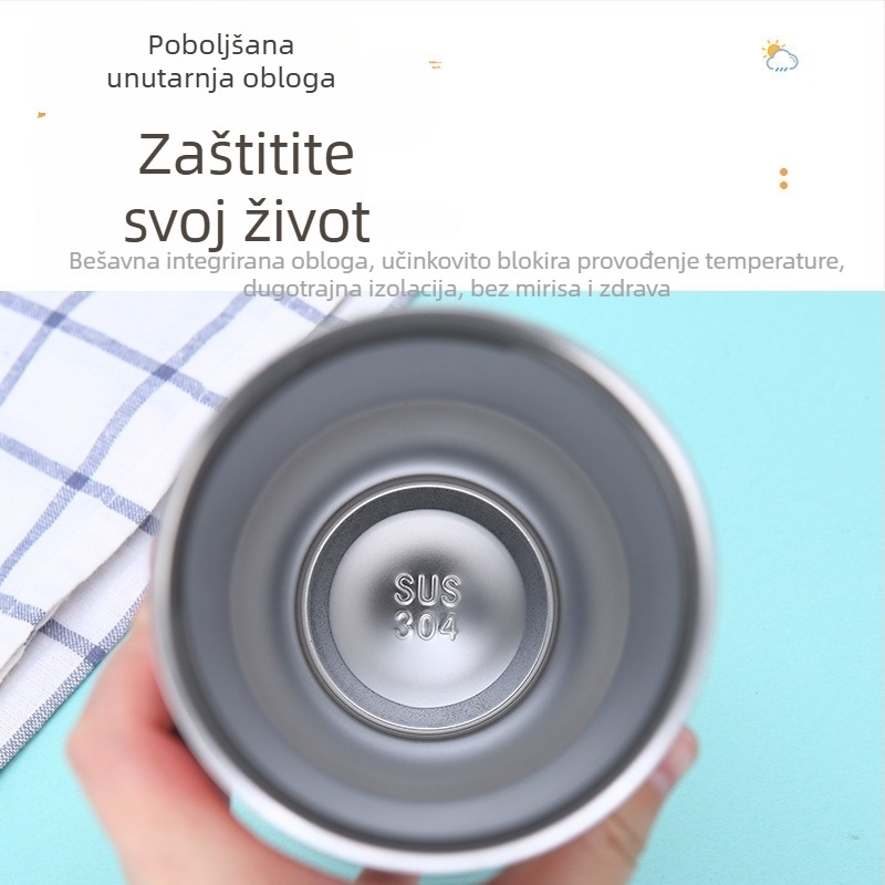 30oz vakuumski izolirani čelični šalice od nerđajućeg čelika 304, za automobil, s slamkom i zaključnim poklopcem, prenosna