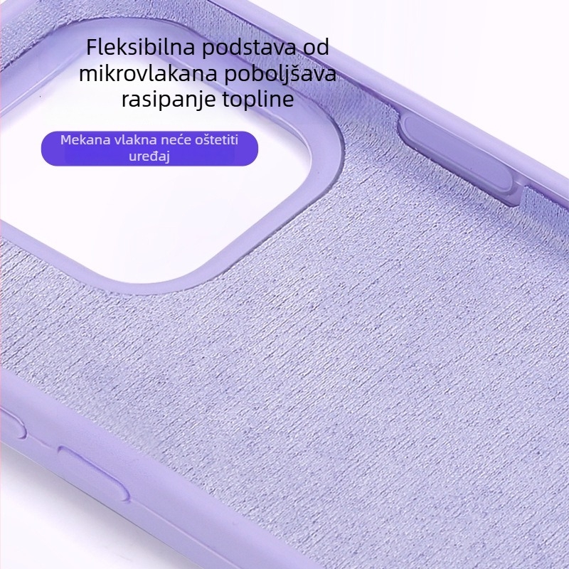 Kućište od tekućeg silikona za iPhone 15/16 Pro Max i iPhone 17 Pro — poslovni stil, potpuno prekrivanje, zaštita od padova