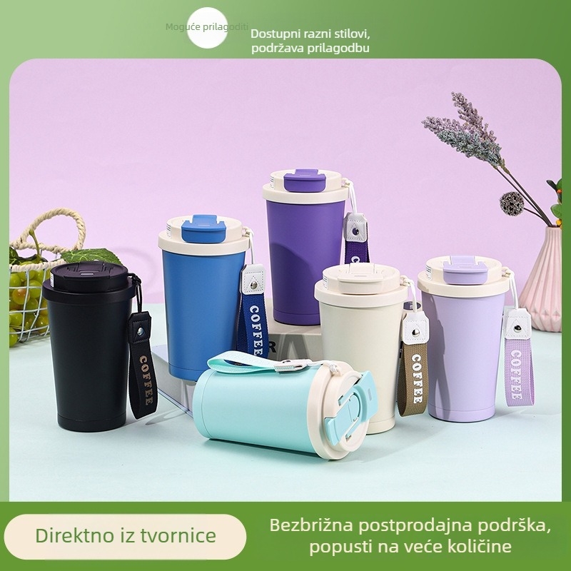 350 ml termos šalica za kavu od 316 nehrđajućeg čelika, automobilna šalica s odvodom čaja, prilagođeni logotip
