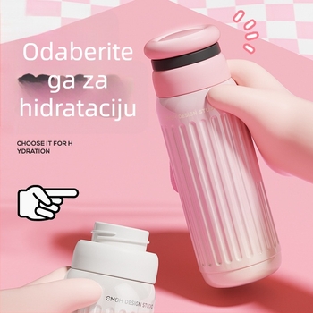 Strawberry Life izolirana čaša, 316 nerđajućeg čelika unutarnja, vanjska 304, prijenosna sa slamkom, poklon kutija, izdanje jesen-zima