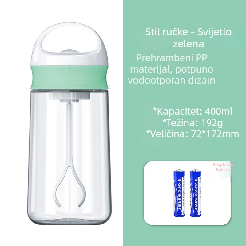 Potpuno automatska miješalica za sportska pića, shaker, prehrambeni PP, proteinski prah, prah zamjene obroka, mliječni prah