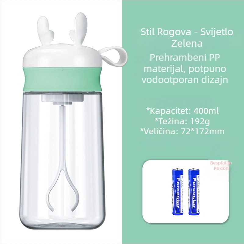 Potpuno automatska miješalica za sportska pića, shaker, prehrambeni PP, proteinski prah, prah zamjene obroka, mliječni prah