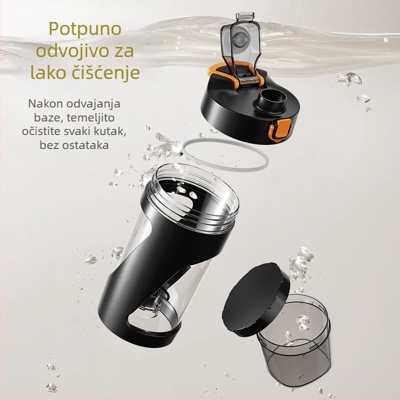 Novi dizajn, punjiva, prijenosna, odvojiva električna šejker čaša za proteinske šejkove – potpuno automatsko miješanje