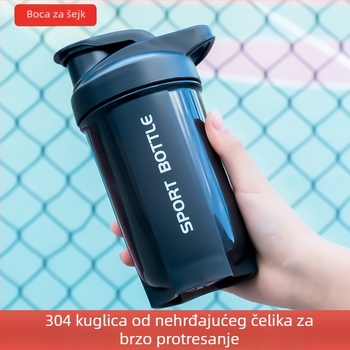 Fitness šejker za proteinske šejkove i zamjenu obroka, prijenosna posuda za miješanje, velika kapaciteta
