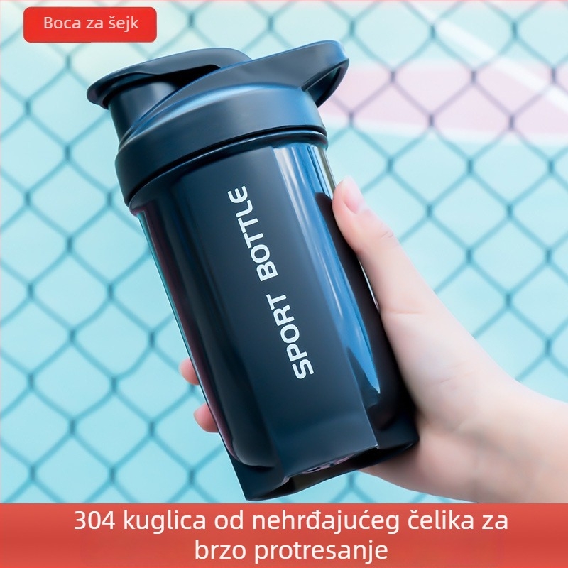 Fitness šejker za proteinske šejkove i zamjenu obroka, prijenosna posuda za miješanje, velika kapaciteta