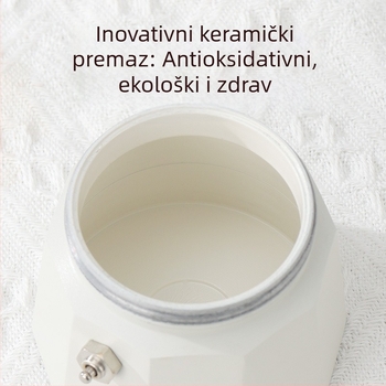 Četvrta generacija moka posuda s dvostrukim ventilom za električnu ploču, kompaktni talijanski espresso aparat za kućnu i vanjsku upotrebu