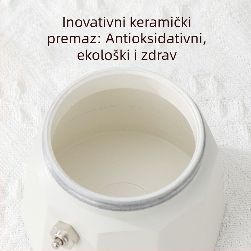 Četvrta generacija moka posuda s dvostrukim ventilom za električnu ploču, kompaktni talijanski espresso aparat za kućnu i vanjsku upotrebu