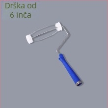 Držač valjka za prašinu s produženim teleskopskim ručkom od nehrđajućeg čelika, industrijska uporaba, odvojivi valjak za bojanje