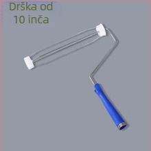 Držač valjka za prašinu s produženim teleskopskim ručkom od nehrđajućeg čelika, industrijska uporaba, odvojivi valjak za bojanje
