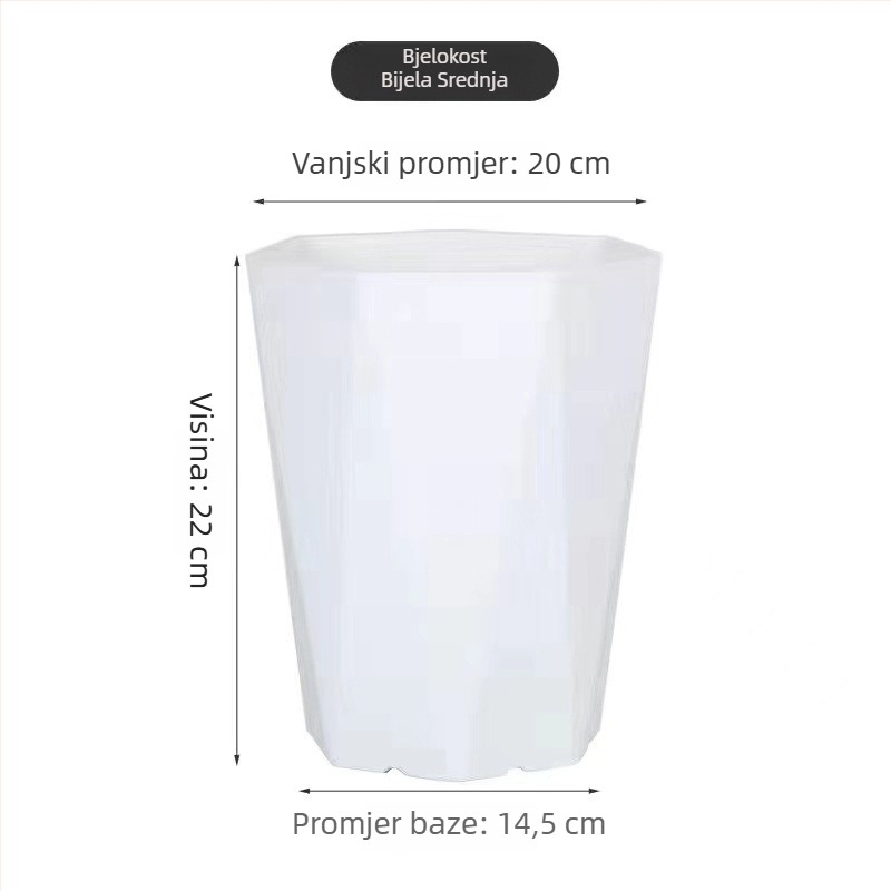 Vrtni lonac od smole, dijamantnog oblika, europskog stila, minimalistički, za dnevni boravak ili ured, pogodan za velike zelene biljke
