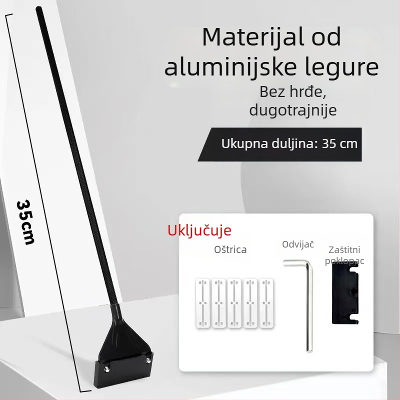 Alge scraper za akvarij s dugačkim držačem – temeljito čišćenje algi i mahovine