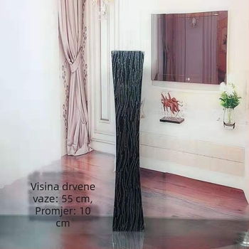 Drvena podna vaza za dnevni boravak i hodnik — elegantna dekorativna vaza za dom, rekvizita za vjenčanje i fotografiju
