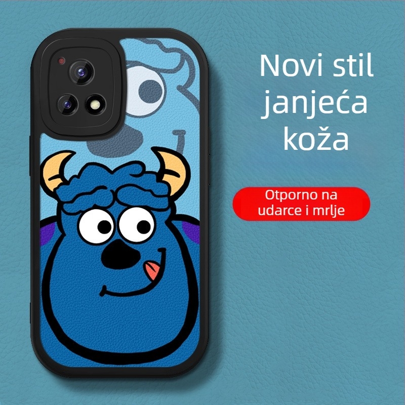 Kućište za Vivo Y55s, kompatibilno s Y53s i Y52s, silikon, otpornost na padove, sladak zabavan dizajn, za oba spola