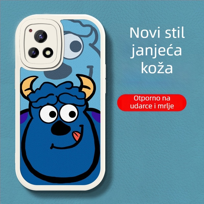 Kućište za Vivo Y55s, kompatibilno s Y53s i Y52s, silikon, otpornost na padove, sladak zabavan dizajn, za oba spola