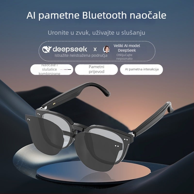 AI Bluetooth naočale s prijevodom, pozivima i glazbom — tri u jednom za vožnju biciklom