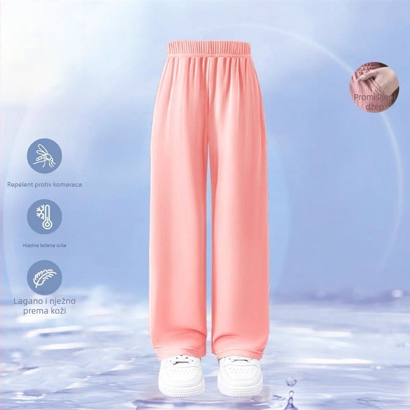 Dječje ljetne široke hlače s karikaturnim otiskom, 2025 nove, za uzrast 3-8 godina