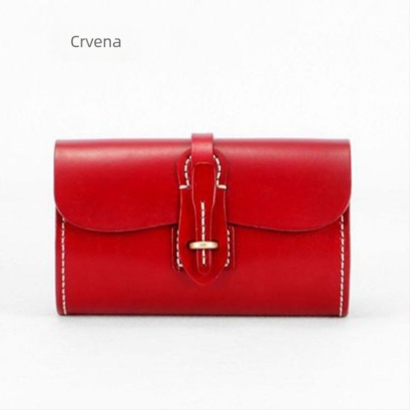Cilindrična crossbody torba od prve klase teleće kože, prirodna koža, retro minimalistički dizajn za žene