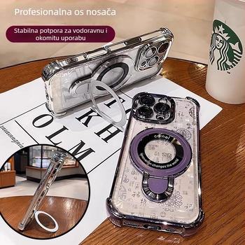 Silikonska futrola za iQOO Z10 Turbo s magnetskim držačem, potpuno pokriće i Neo10 jastuk za objektiv, mekana