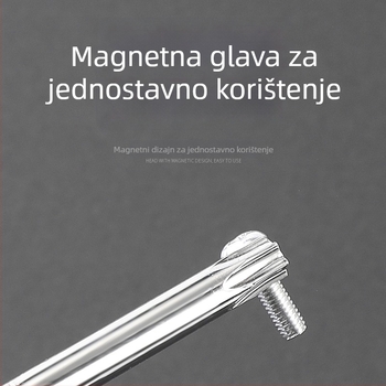 Skup Torx odvijača s produženom šipkom od 40 cm, veličine T5-T30, s otvorima i bez njih
