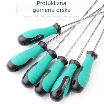 Skup Torx odvijača s produženom šipkom od 40 cm, veličine T5-T30, s otvorima i bez njih