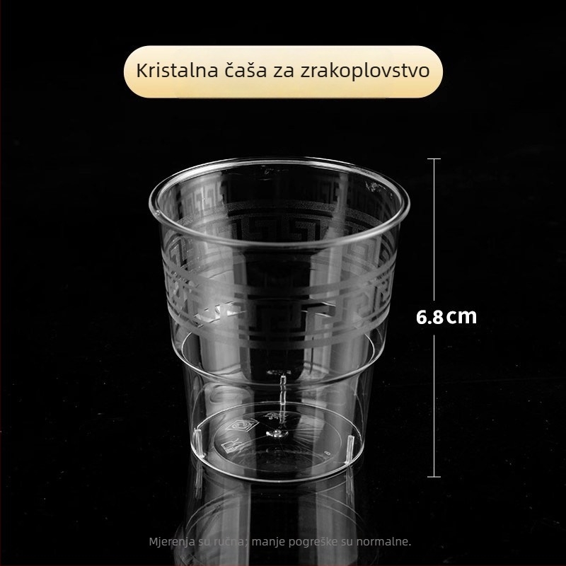 Set jednorazne posude za jelo: četverodijelni set s zdjelama i štapićima za jelo, debeli tvrdi plast, za piknik, roštilj i kućnu uporabu