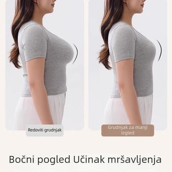 Čipkasti push-up grudnjak set s ultra-tankim košaricama, 3/4 veličina, fiksne dvostruke naramenice, stražnje kopče, prozračan i udoban