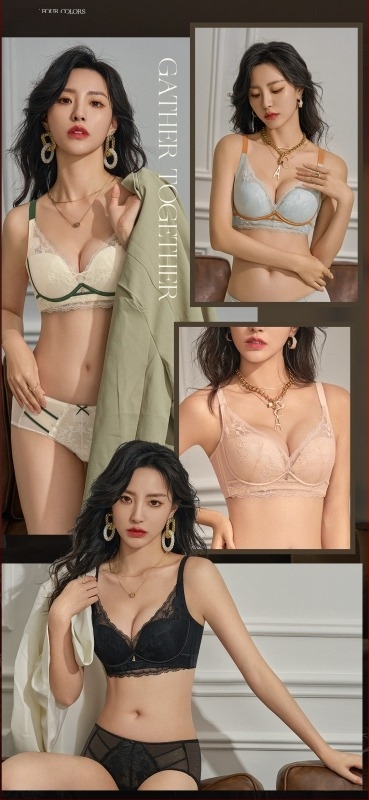 Sexy čipkasto set grudnjaka s košaricama u obliku pčelinje saće, titanijski mekani čelični prsten, gornja potpora, bočno skupljanje bez tragova, push-up, podesive naramenice, stražnje zatvaranje