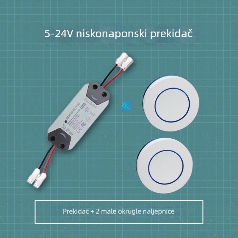 Bežični relej za upravljanje napajanjem, 5V/12V/24V, za kontrolu pristupa i niskotrošnih automobilskih krugova
