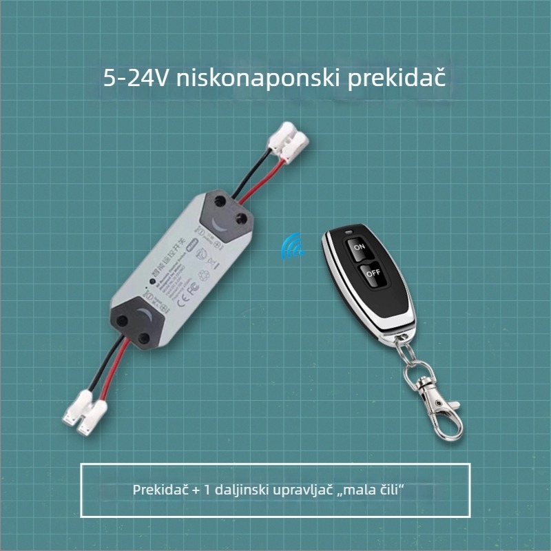 Bežični relej za upravljanje napajanjem, 5V/12V/24V, za kontrolu pristupa i niskotrošnih automobilskih krugova