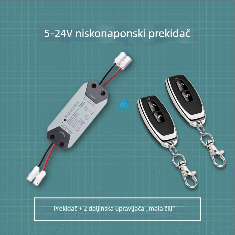 Bežični relej za upravljanje napajanjem, 5V/12V/24V, za kontrolu pristupa i niskotrošnih automobilskih krugova