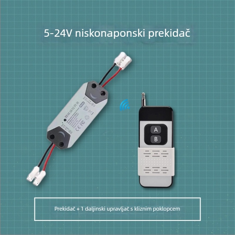 Bežični relej za upravljanje napajanjem, 5V/12V/24V, za kontrolu pristupa i niskotrošnih automobilskih krugova