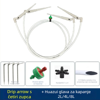 Set kapljičnog navodnjavanja sa stabilizatorom protoka za borovnice, duljine 40–80 cm, kapilarne cijevi su uključene