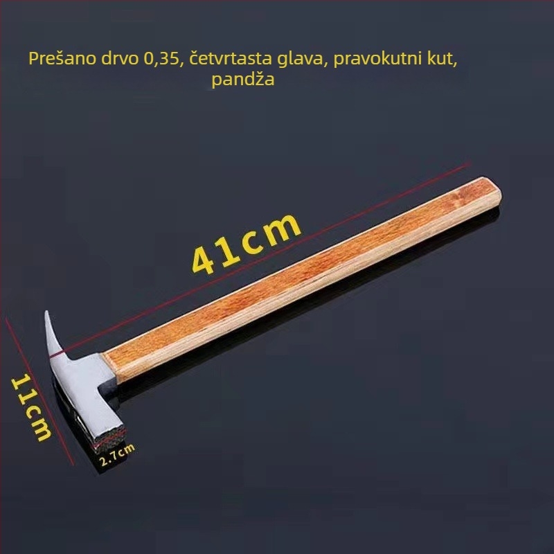 Čekić s kandžom i drškom od drveta – višenamjenski čekić za nokte i drvene radove