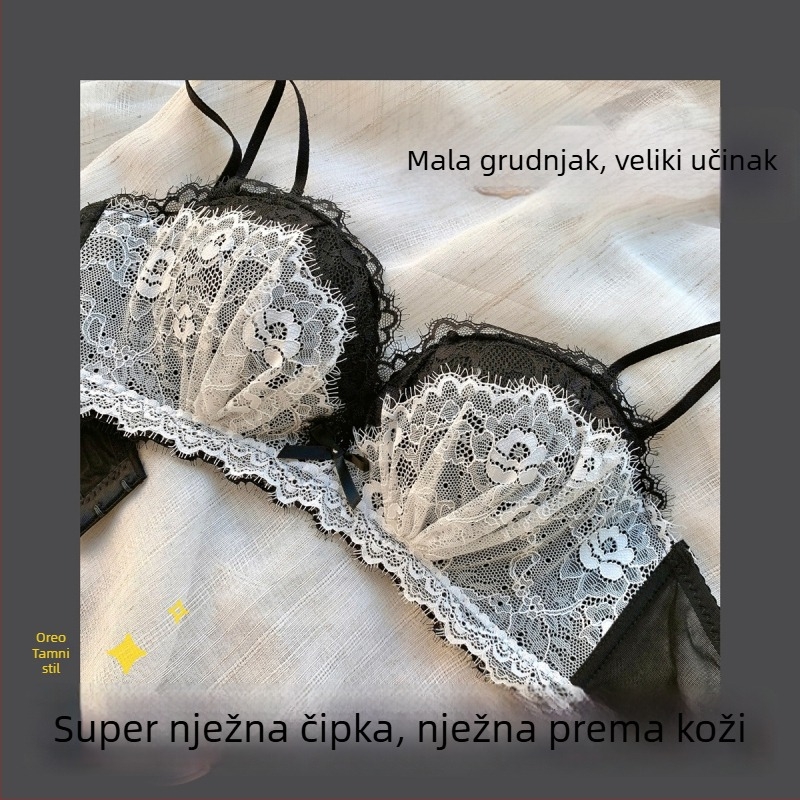 Lateks grudnjak bez kostiju, set s podesivim trakama, košarica 3/4, oblikovanje tijela