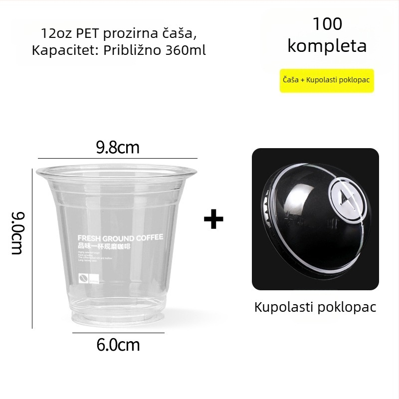 Kraft papirnata torba za kavu i mliječni čaj, torba za jednu ili dvije čaše za ponijeti
